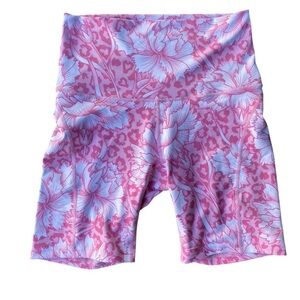 Ethika Pink and White Leopard Power Lux Floral Shorts I Size: M